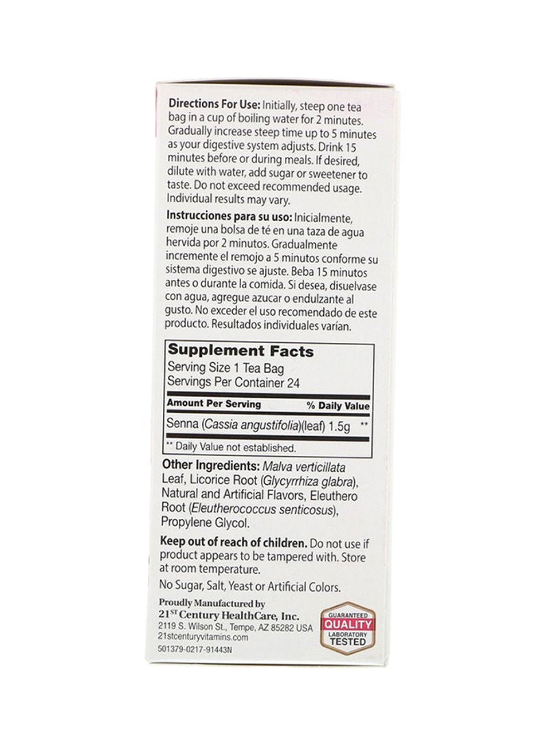 القرن الحادي والعشرون شاي التوت البري العشبي للتنحيف، 24 كيس شاي، 1.7 أونصة (48 جم) - Image 2